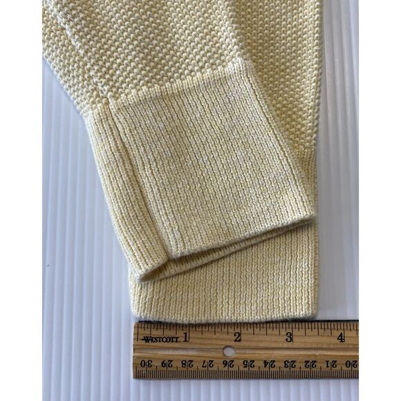 Appleseed’s Linen Blend Open Cardigan Women's 1X Yellow Sweater - Picture 6 of 10